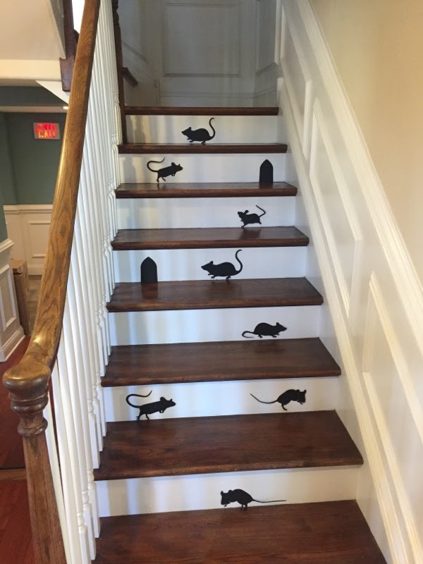 Stairs in Slawek Orthodontics with Halloween Decorations